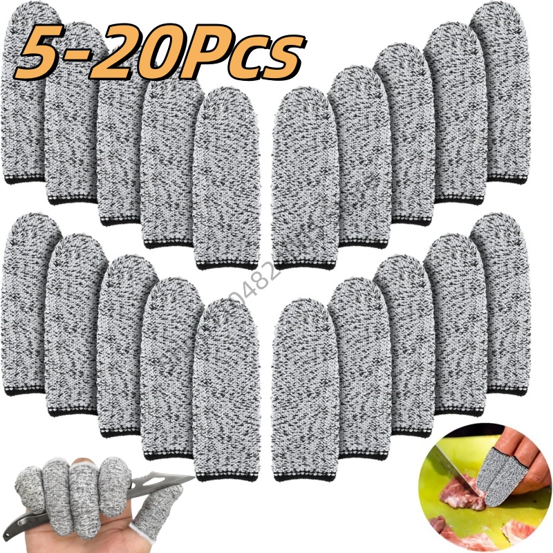 Cut Resistant Glove - 5/20Pcs 5-level Protection Flexible High Performance