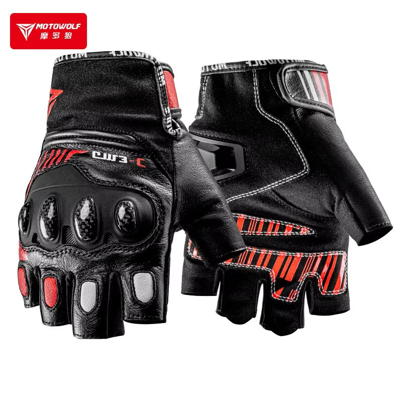 Half Finger Motorcycle Gloves  - огляд і ціна Motorcycle Glove Knuckle